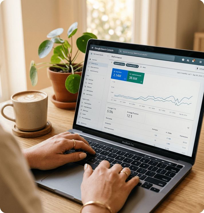 Search engine optimisation — technical audits and content strategy